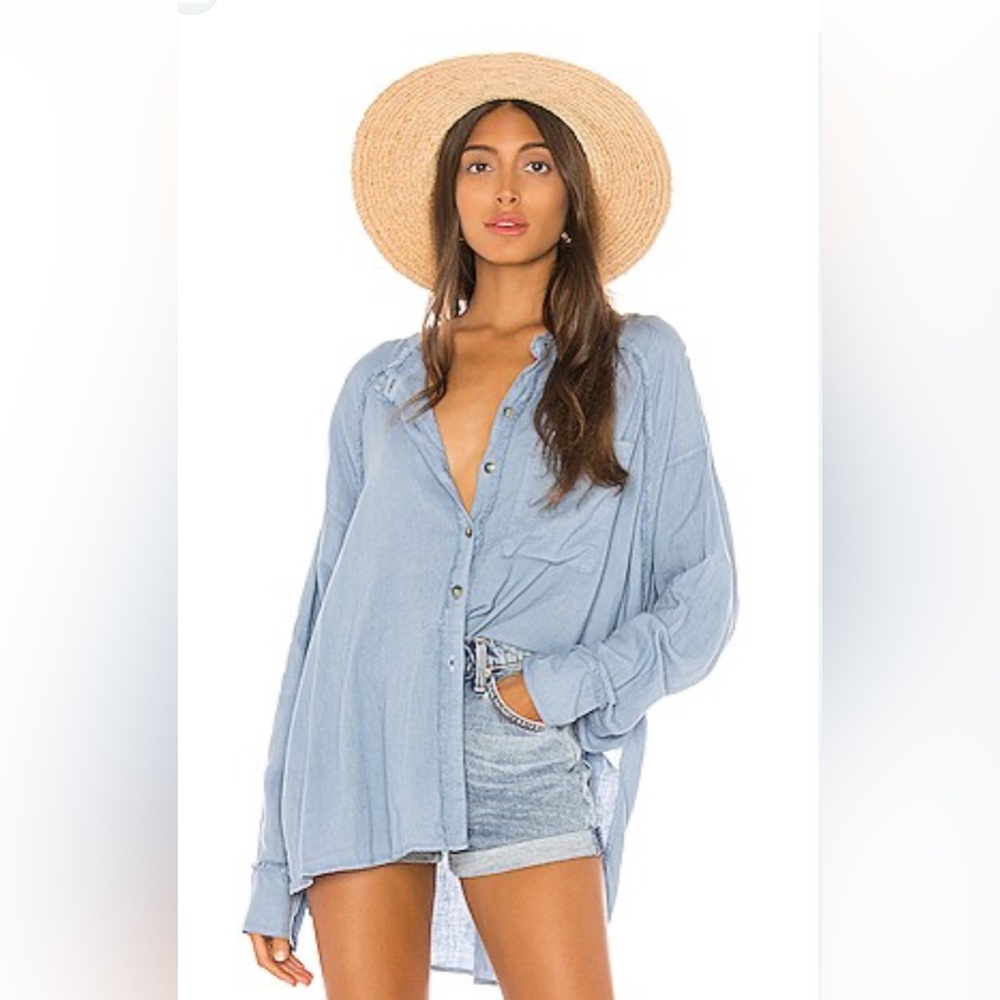 Free People We The Free Keep it Simple Button Down | XS